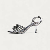 La Her Womens QXG-22 Heels In Pewter