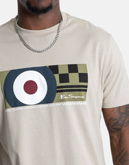 Ben Sherman Mens Knock Out Sustained Grey T-Shirt