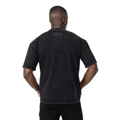 Fade Mens Signature Washed Boxy Fit T-Shirt In Black