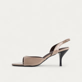 La Her Womens Heels In Khaki