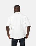 Les Hommes Mens Rubber Print T-Shirt In White