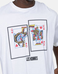 Les Hommes Mens Queen King T-Shirt In White