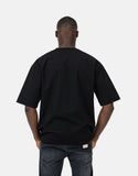 Les Hommes Mens Over Vinyl T-Shirt In Black
