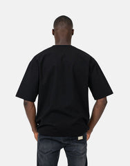 Les Hommes Mens Over Vinyl T-Shirt In Black