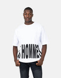 Les Hommes Mens Macro Logo T-Shirt In White