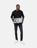 Les Hommes Mens Macro Logo T-Shirt In Black