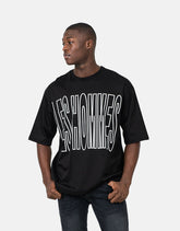 Les Hommes Mens Overoutline T-Shirt In Black