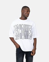 Les Hommes Mens Overoutline T-Shirt In White