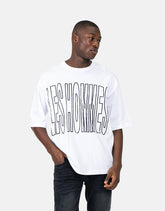 Les Hommes Mens Overoutline T-Shirt In White