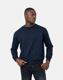 Les Hommes Mens Back Font Sweatshirt In Blue