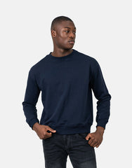 Les Hommes Mens Back Font Sweatshirt In Blue