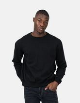 Les Hommes Mens Backprint Sweatshirt In Black