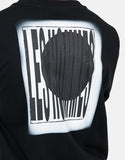 Les Hommes Mens Backprint Sweatshirt In Black