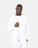 Les Hommes Mens Zip Sweatshirt In White