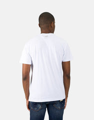 Les Hommes Mens Block Print T-Shirt In White