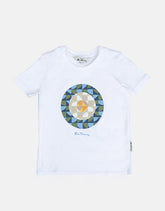 Ben Sherman Boys Geo Target T-Shirt In White