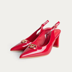 La Her Womens GSP-13 Heels In Red