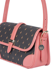 Polo Kelsey Flapover Shoulder Bag In Brown