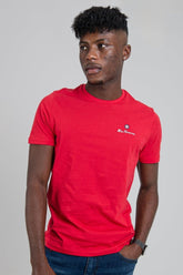 Ben Sherman Entry Tar Print Crew Neck Red