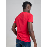 Ben Sherman Entry Tar Print Crew Neck Red
