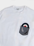 Ben Sherman Mens Target Pocket White T-Shirt