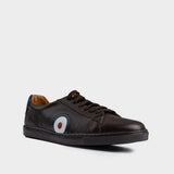 Ben Sherman Mens Target Leather Sneakers In Brown
