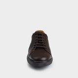 Ben Sherman Mens Target Leather Sneakers In Brown