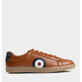 Ben Sherman Mens Target Leather Sneakers In Tan