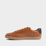 Ben Sherman Mens Target Leather Sneakers In Tan