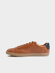 Ben Sherman Mens Target Leather Sneakers In Tan