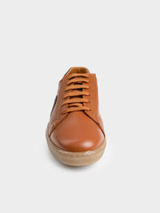 Ben Sherman Mens Target Leather Sneakers In Tan