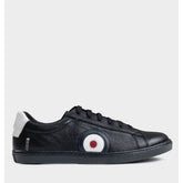 Ben Sherman Mens Target Leather Sneakers In Black