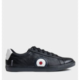 Ben Sherman Mens Target Leather Sneakers In Black