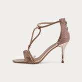 La Her Womens Heels In Champagne