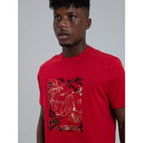 Ben Sherman W78234 Expolded Scooter Foil Print Tee Red