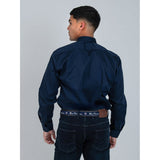 Ben Sherman Mens Target L/S Shirt Navy