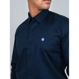 Ben Sherman Mens Target L/S Shirt Navy