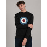 Ben Sherman Wbsc05 Mens Target Crew Sweater Black