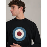 Ben Sherman Wbsc05 Mens Target Crew Sweater Black