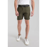 Ben Sherman Mens Straight Fit Chino Shorts In Olive