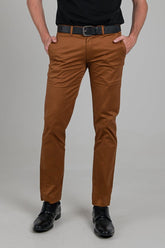 Ben Sherman Mens Straight Fit Chinos In Walnut