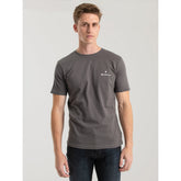 Ben Sherman Ecn003 Entry Tar Print Crew Neck Charcoal