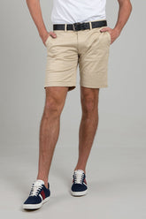 Ben Sherman Mens Straight Fut Chino Shorts In Sandstone