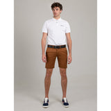 Ben Sherman Mens Straight Fut Chino Shorts In Walnut