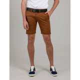 Ben Sherman Mens Straight Fut Chino Shorts In Walnut