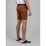 Ben Sherman Mens Straight Fut Chino Shorts In Walnut