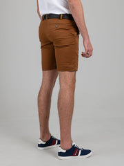 Ben Sherman Mens Straight Fut Chino Shorts In Walnut