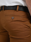 Ben Sherman Mens Straight Fut Chino Shorts In Walnut