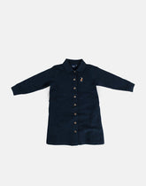 Polo 0042260 Girls Kerry Ls Belted Shirt Dress Navy