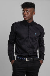 Ben Sherman Mens Target Long Sleeves Shirt In Black